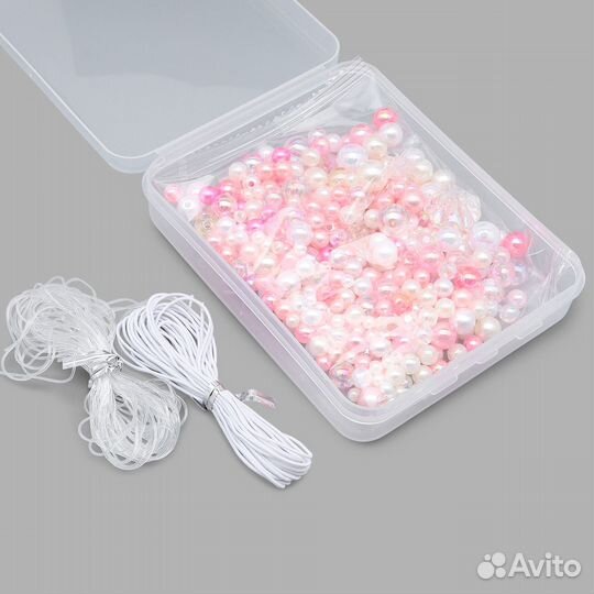 Розовый Набор бусин для рукоделия, творчества, мик