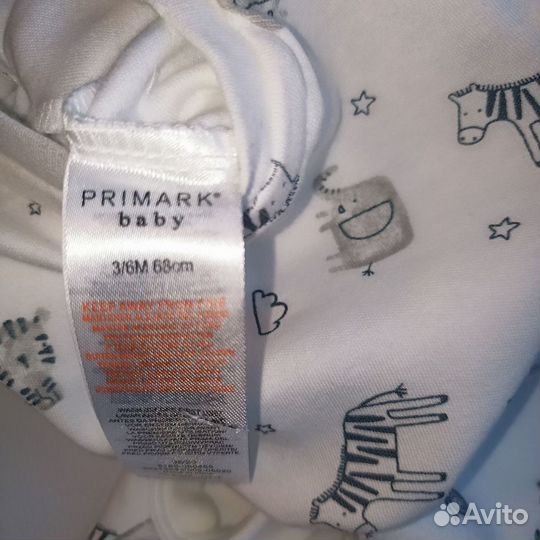 Слип новый Primark 62 - 68 см (3-6 мес.)