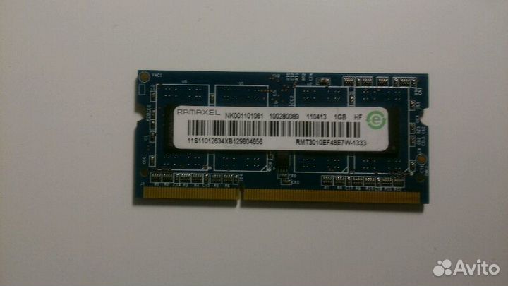 1gb DDR2 800, 1 gb sodimm DDR3 Ramaxel