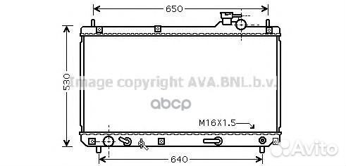 TO2457 Радиатор lexus RX 300 3.0 98-02 TO2457 Ava