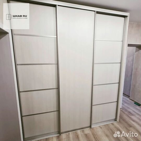 Шкаф распашной с фрезерованными фасадами