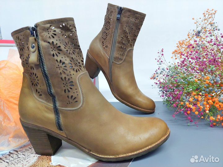 Ботильоны натуральная кожа 41 как новые