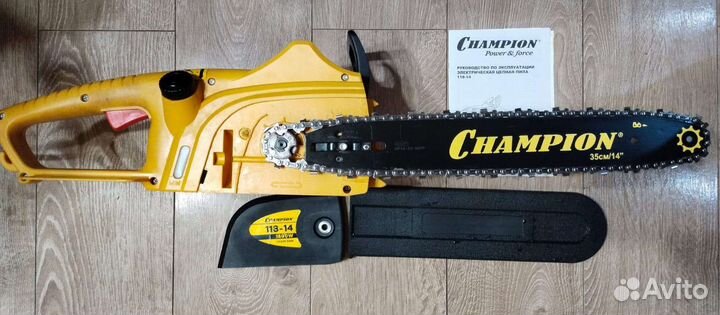 Электро цепная пила champion