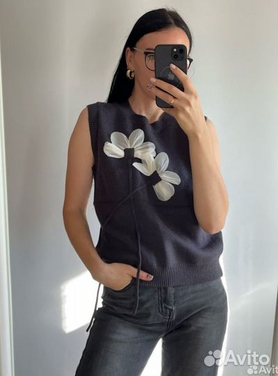 Брошь цветы