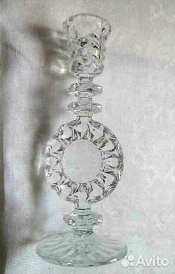 Хрусталь графин h25 см, пепельница, подсвечник