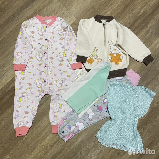 Вещи для девочки пакетом 80-86