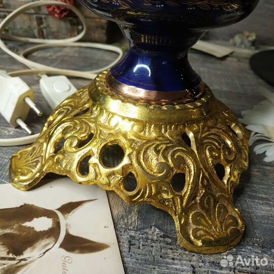 Антиквариат из Европы Светильник Керосиновая лампа