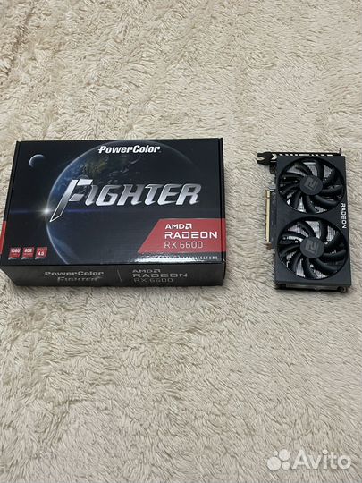 Видеокарта amd rx6600 power color fighter
