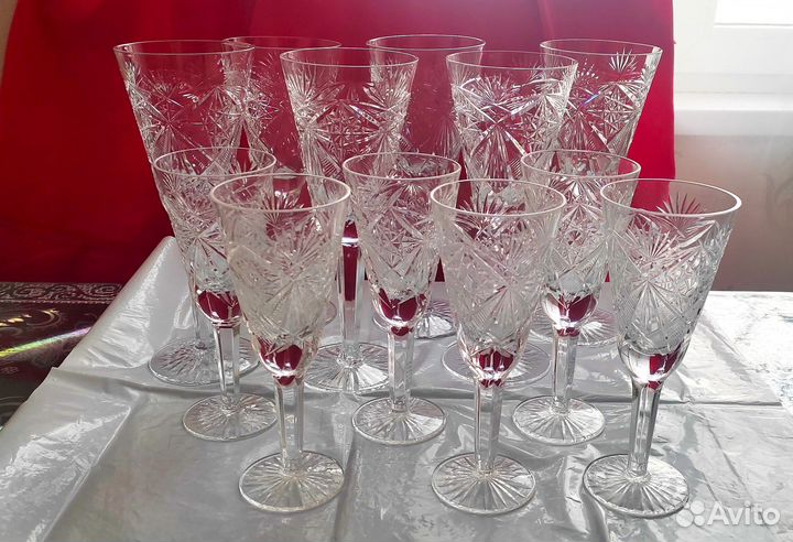 Фужеры/бокалы хрустальные СССР