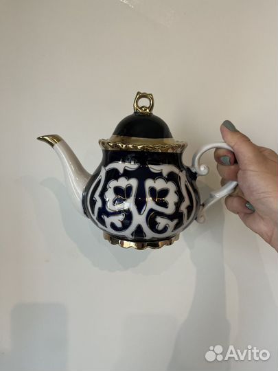 Сервиз чайный Пахта в золоте на 6 персон