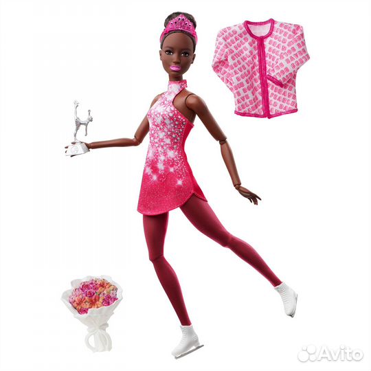 Новая кукла Барби Barbie Ice Skater фигуристка AA