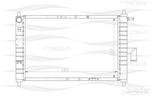 Радиатор системы охлаждения daewoo: matiz (klya) 0.8i 03/01- (МКПП)