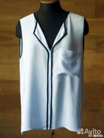 Блузка Zara белая xs топ Zara белый