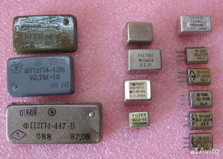 Кварцевые, пав, электромеханические фильтры