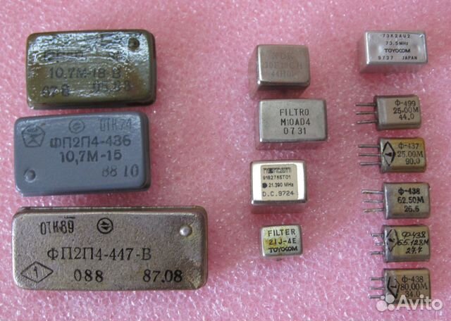 Кварцевые, пав, электромеханические фильтры