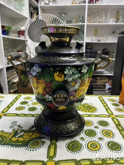 Самовар Расписной 4л Домашний Кухня Быт