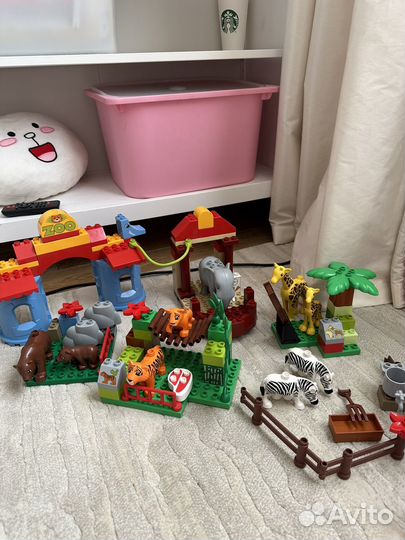 Lego duplo зоопарк, замок принцессы