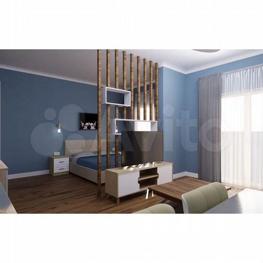 Квартира-студия, 41,3 м², 2/5 эт.