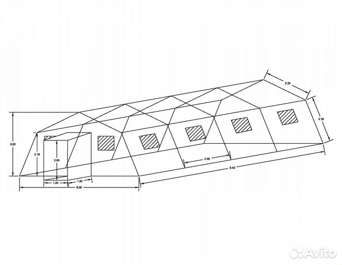 Армейская палатка Марш-30