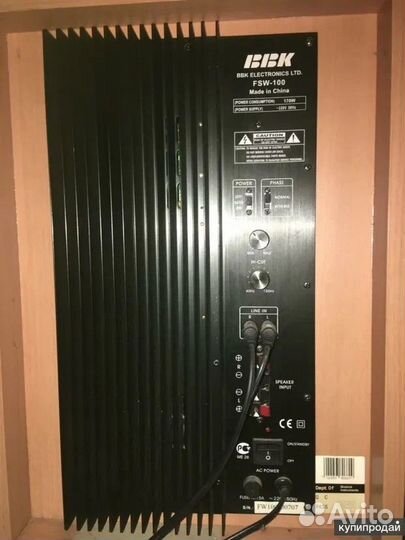 Активный сабвуфер BBK (170 Вт)