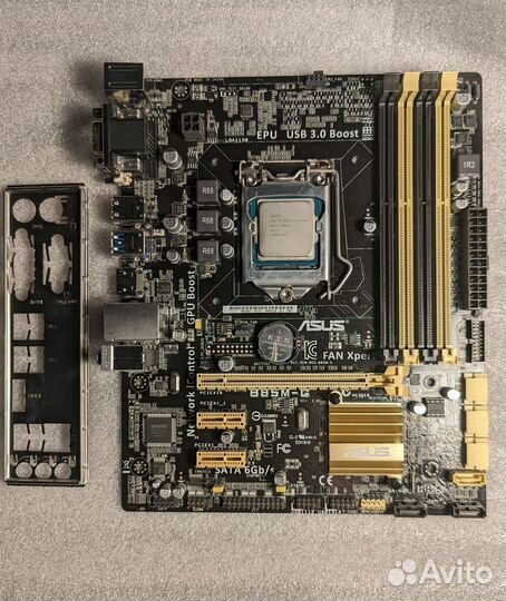 Asus B85M-G + intel core i7-4770 + 32 Гб озу