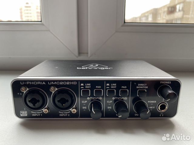 Внешняя звуковая карта behringer u-phoria umc202hd купить в Домодедово ...