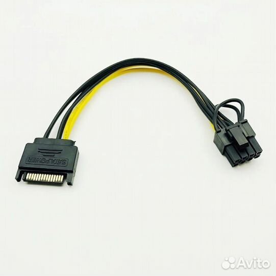 Переходник GPU, SATA - 6+2 pin