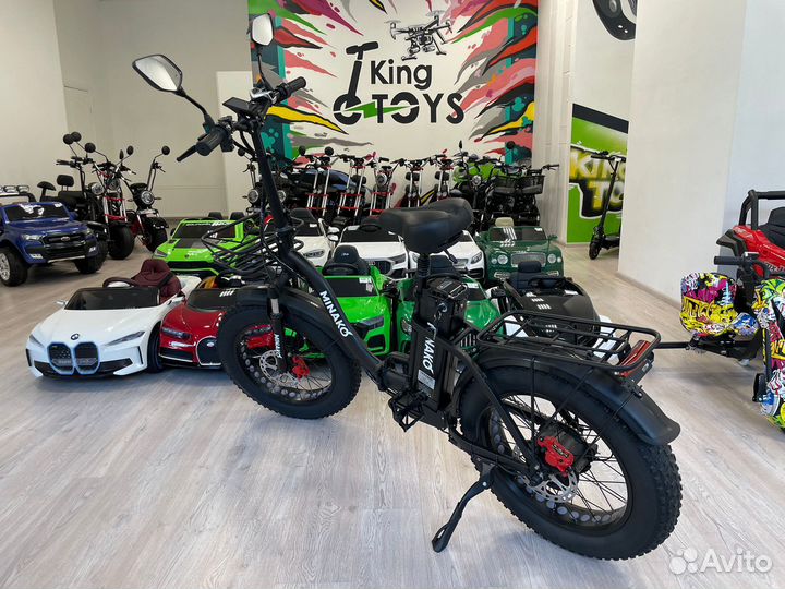 Электровелосипед Minako F11 Black Wheels NEW