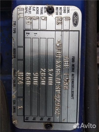 Разбор на запчасти Ford Escort 1995-2001