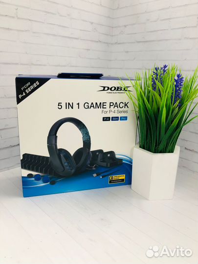 Набор аксессуаров dobe для PS4 Game Pack 5 в 1, TP