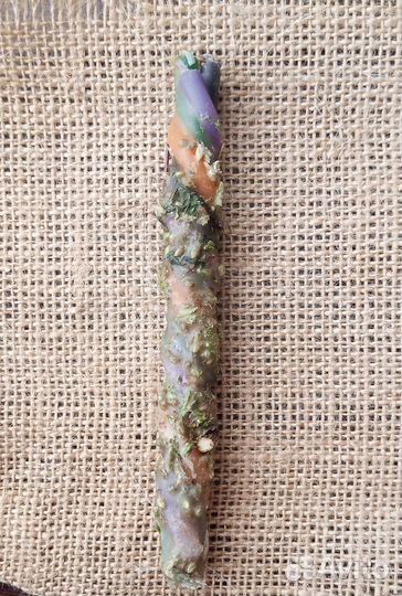 Свечи заряженные восковые с травами