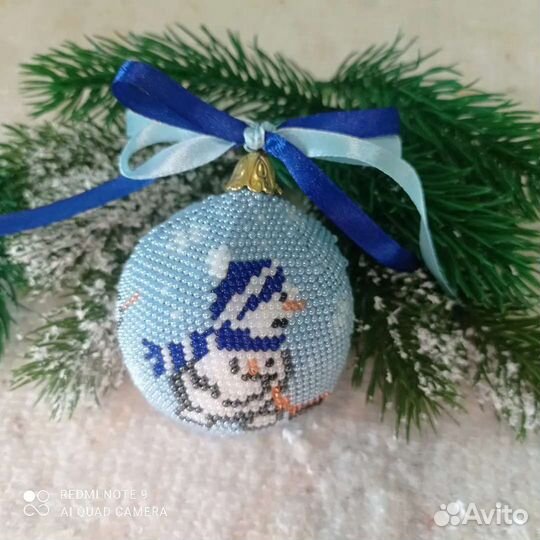 Елочный шар ручной работы