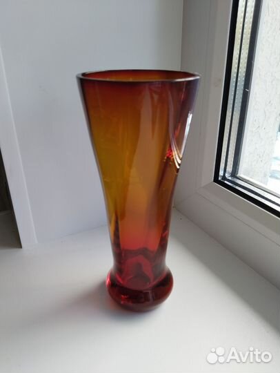 Ваза цветное стекло СССР