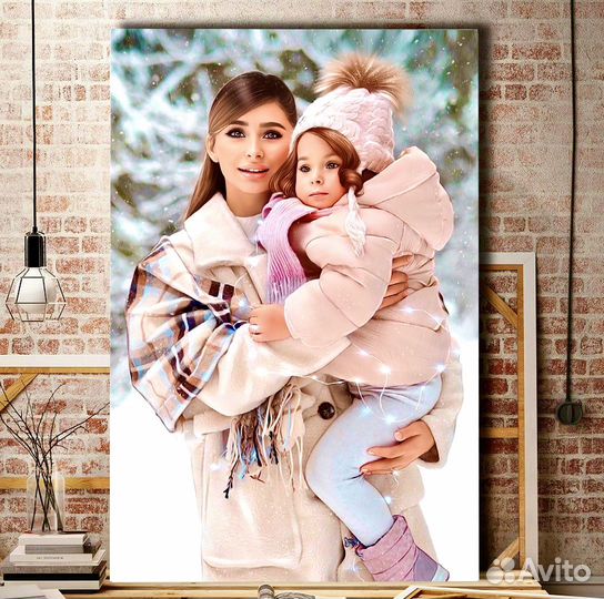 Портрет по фото, картина на холсте Казань