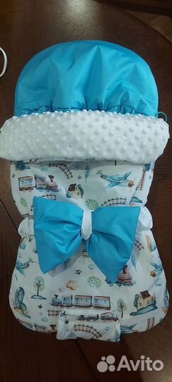 Детский зимний конверт на выписку