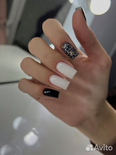 Маникюр с укреплением гелем