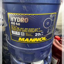 Гидравлическое масло mannol hydro iso HV 46 20л