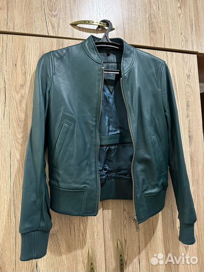 Massimo dutti оригинал куртка кожаная 40/42