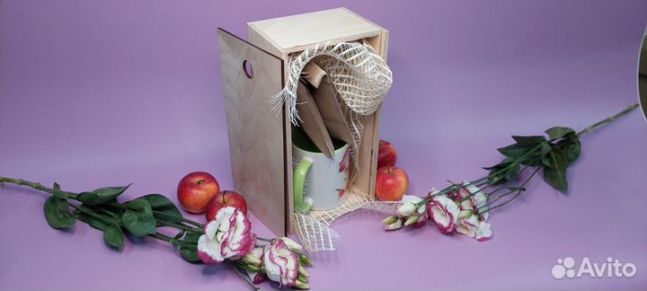 Коробка подарочная деревянная