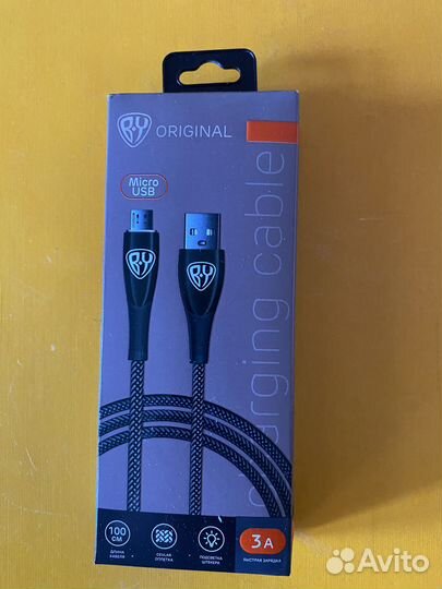 Новый Кабель для зарядки micro usb в упаковке