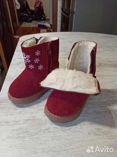 Зимние сапожки для девочки 20 размер