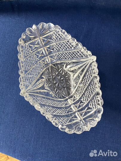 Вазочка салатник хрусталь советский