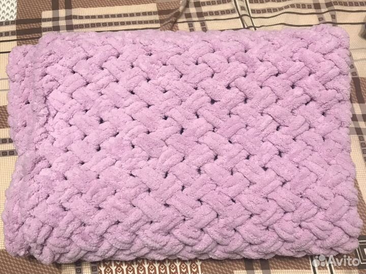 Плед детский вязаный ручная работа