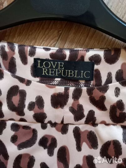 Платье леопард 44 размера love republic