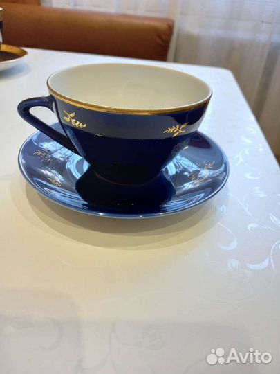 Чайная пара лфз cobalt СССР
