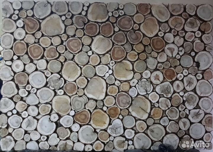 Пано из можжевельника без клея