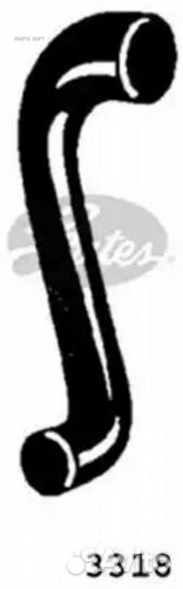 Gates 3318 Шланг (патрубок) радиатора системы охла