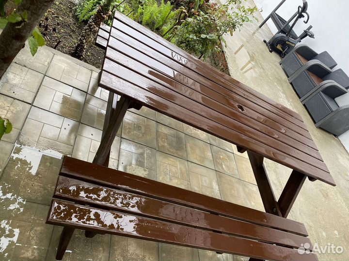 Садовый стол и стулья бу