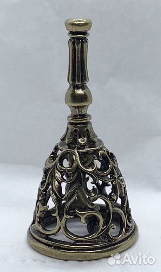 Колокольчик ажурный бронзовый