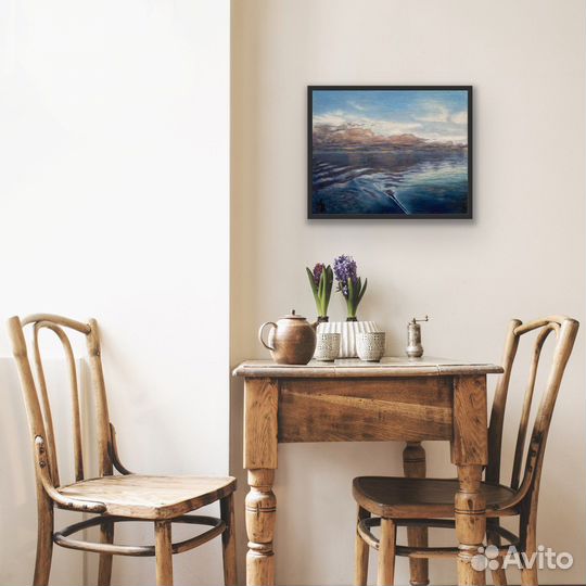 Картина маслом, пейзаж 